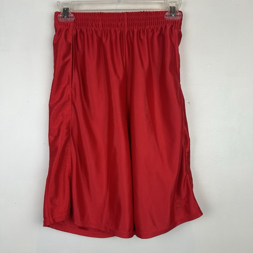 Starter Shiny Dazzle Basketball Shorts Boys XL Red Youth
